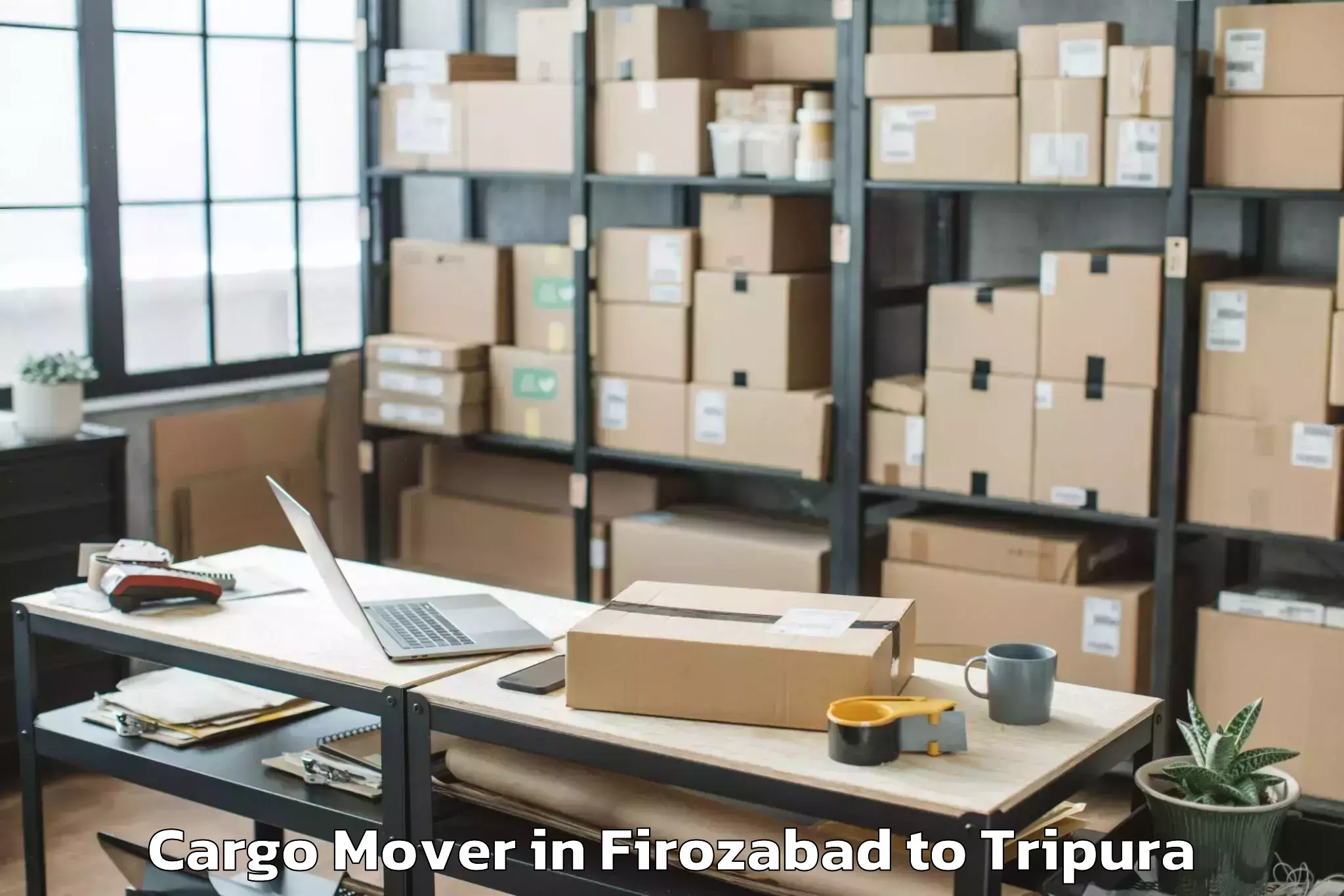 Book Firozabad to Kailashahar Cargo Mover